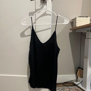 stars above black silk top